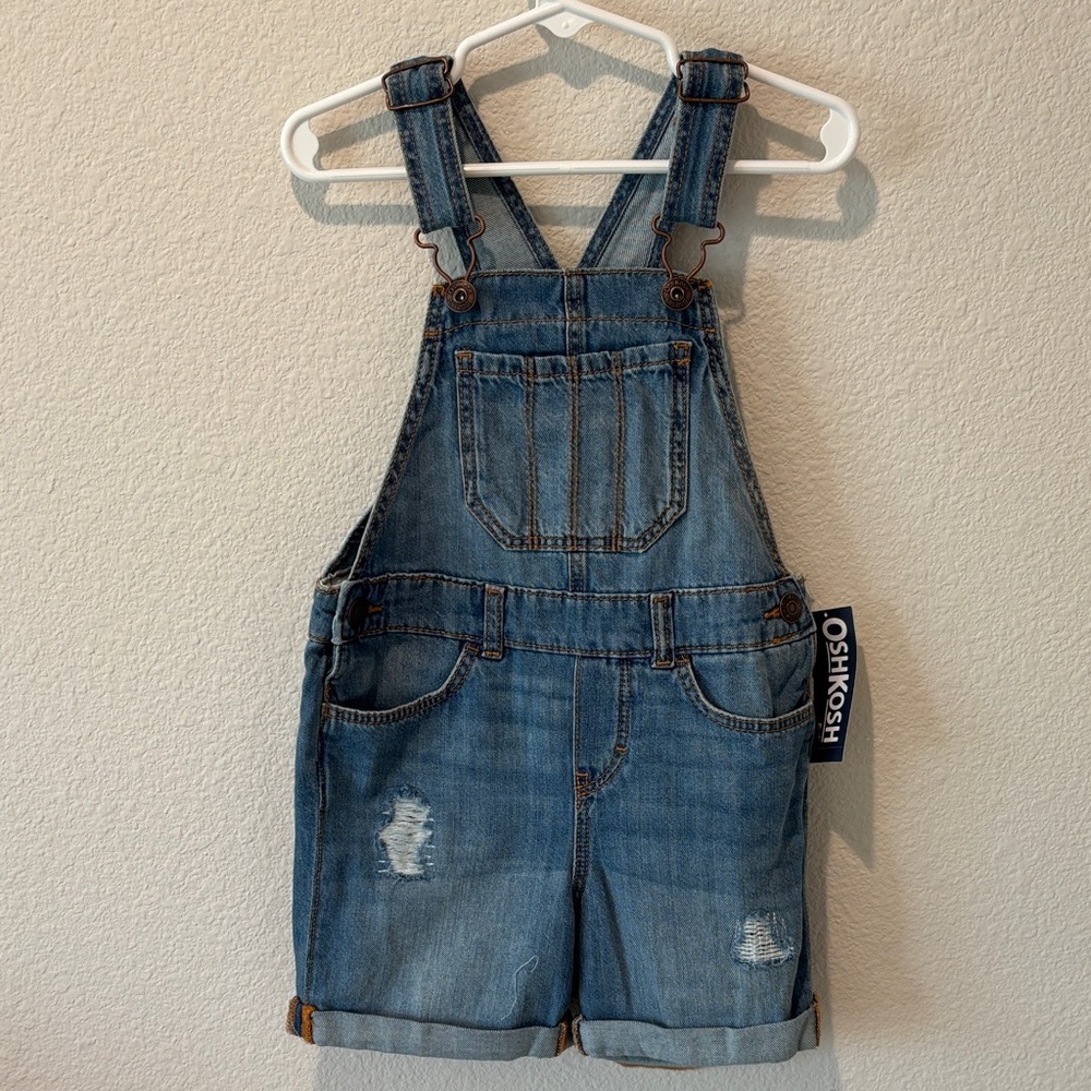 Oshkosh Demin Blue Shorts Overalls